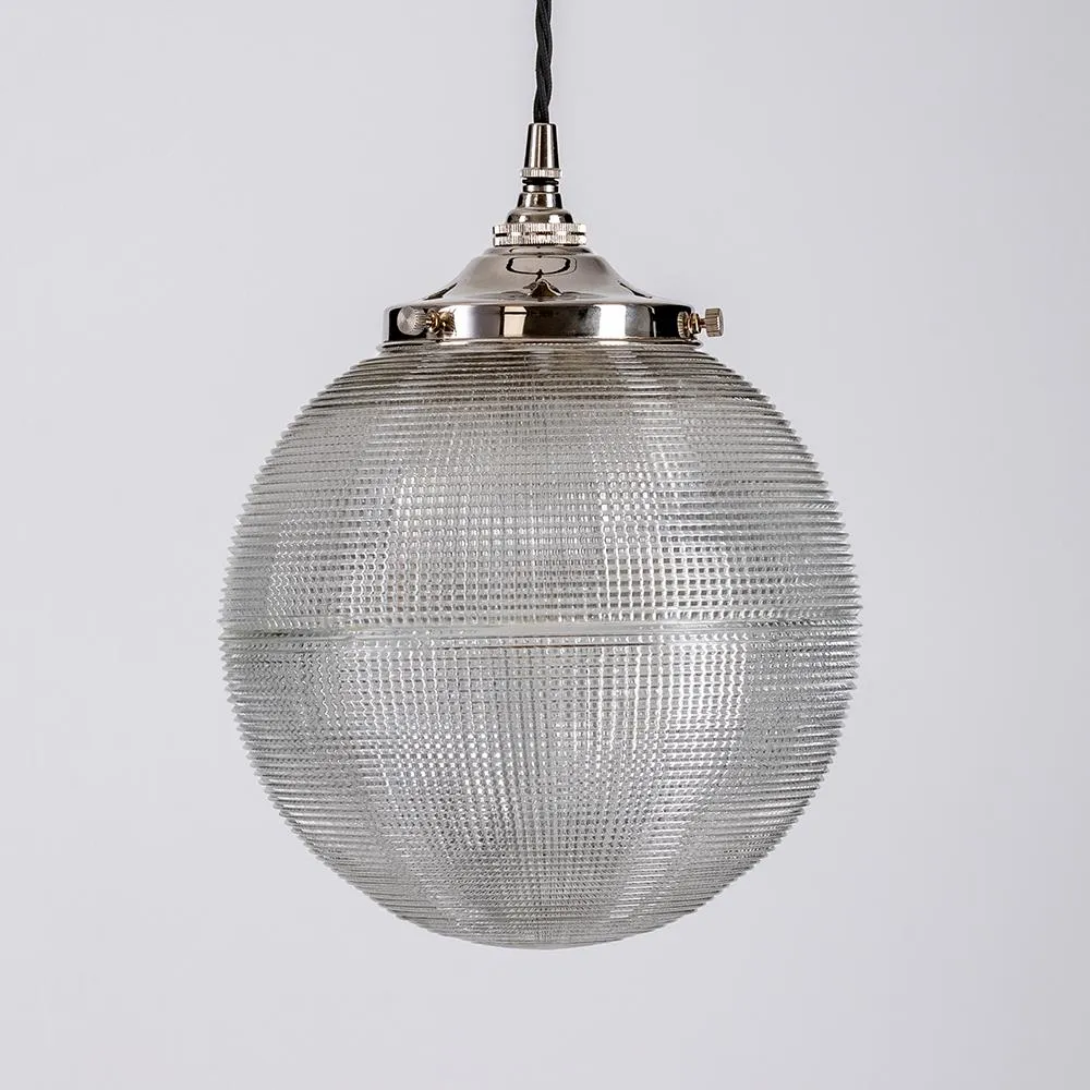 Old School Electric Prismatic globe pendant light