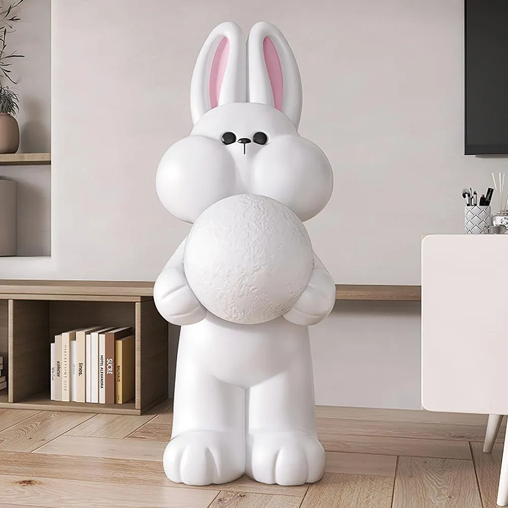 Peach Rabbit Floor Lamp