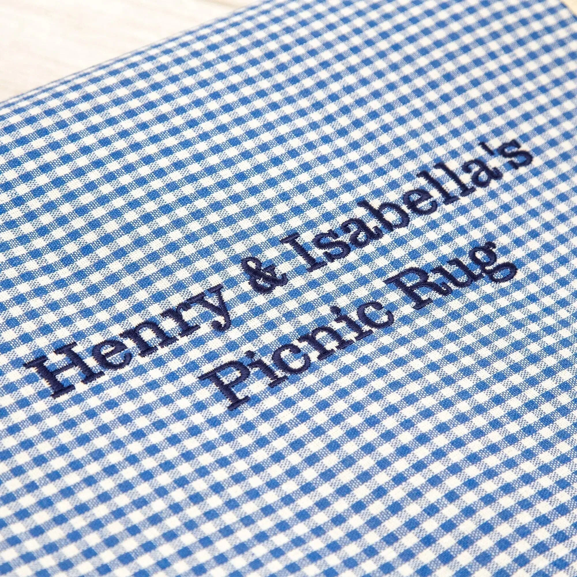 Personalised Gingham Picnic Blanket