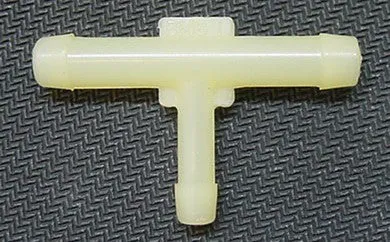 Plastic Vacuum Hose Splitter Y T Connectors 1/4” x 3/16