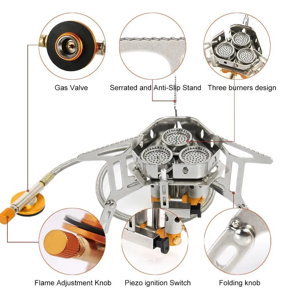 Portable Outdoor Gas Stove: Essential Cooking Gear for Camping and Adventures