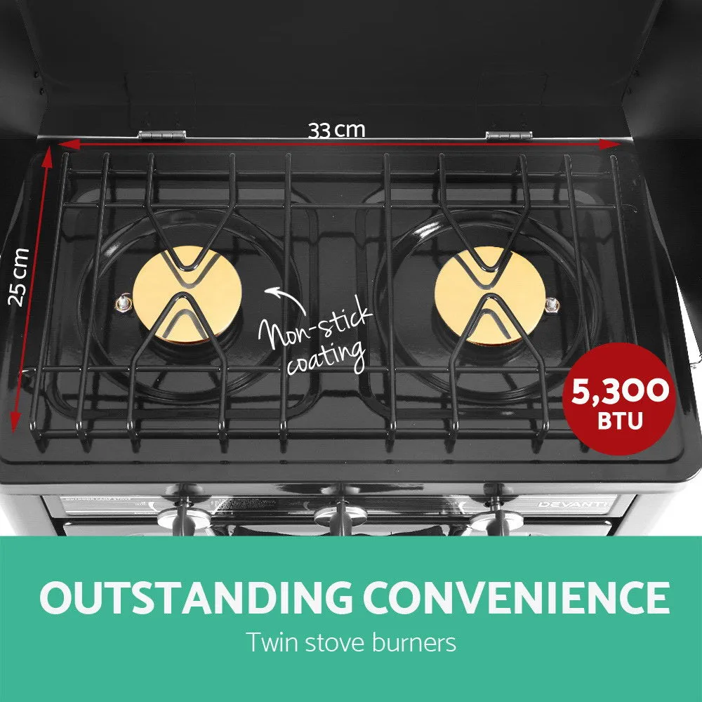 Portable Stainless Steel Gas Oven and Stove - Devanti