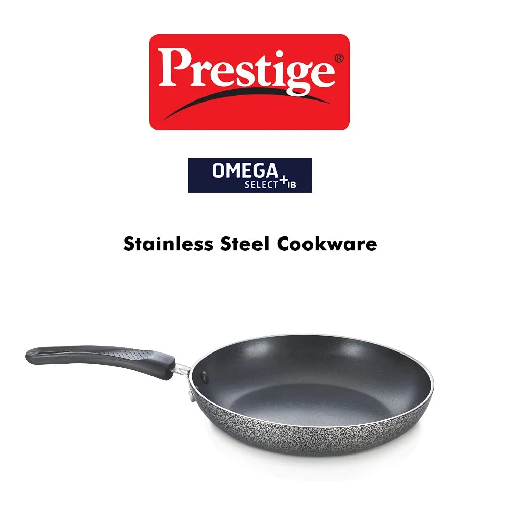 Prestige Omega Select  IB |Fry pan 24cm Non Stick Fry pan|Extreme Scratch &abrasionResistant Coating| Gas and Induction Compatible|PFOA-Free Coating &Healthy Cooking