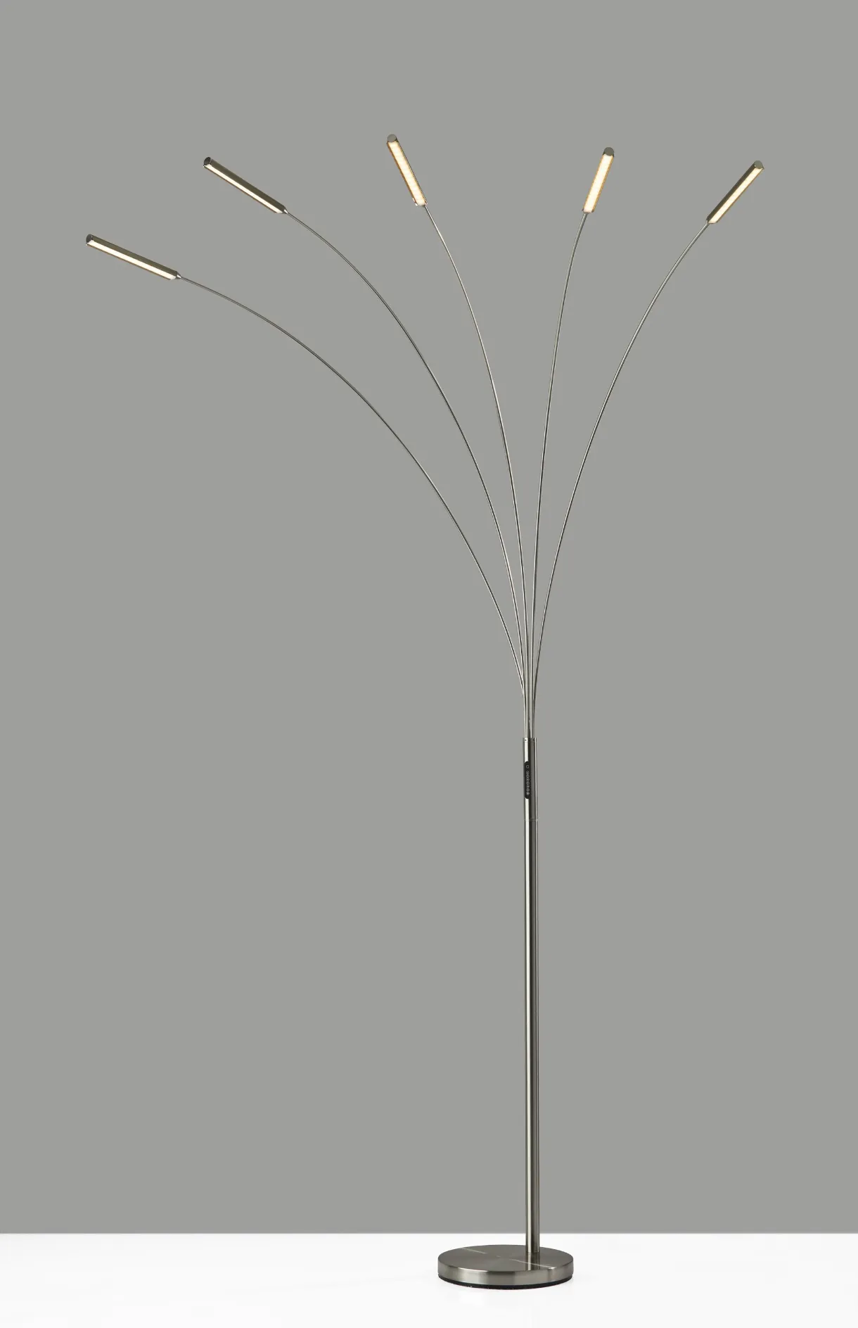 "93"" Steel Five Light Led Tree Floor Lamp"