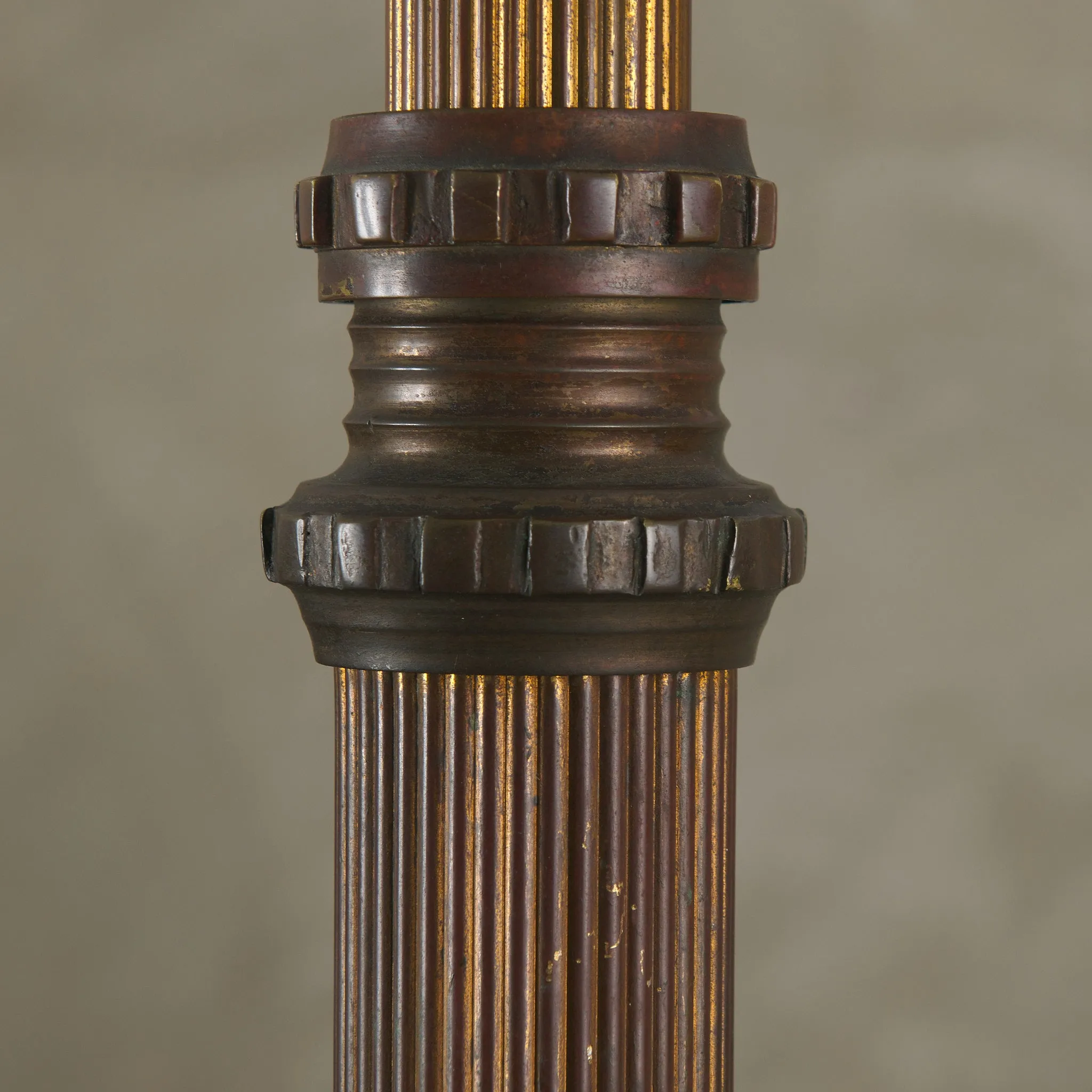 RENAISSANCE REVIVAL BRASS FLOOR LAMP