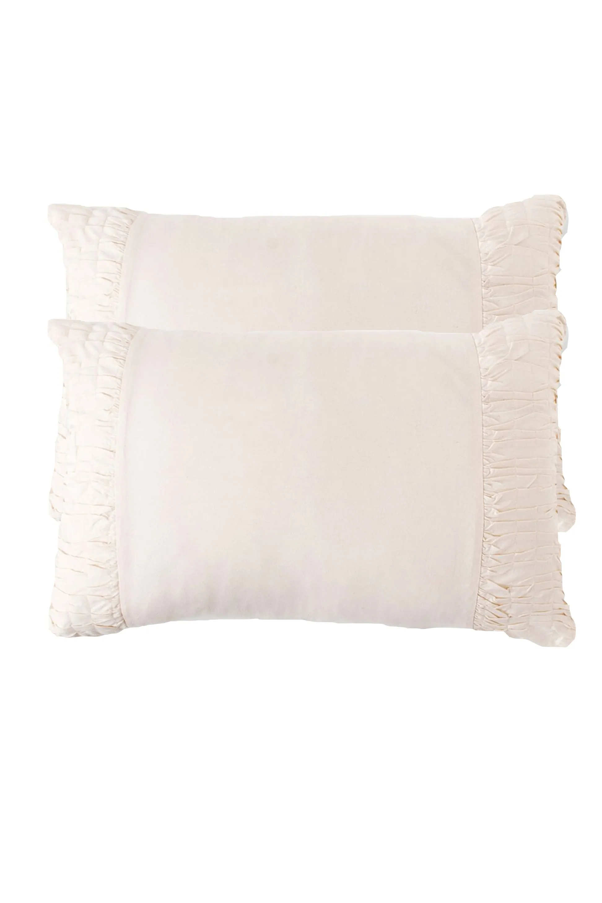 Rosette pillowcase set in Natural *organic cotton