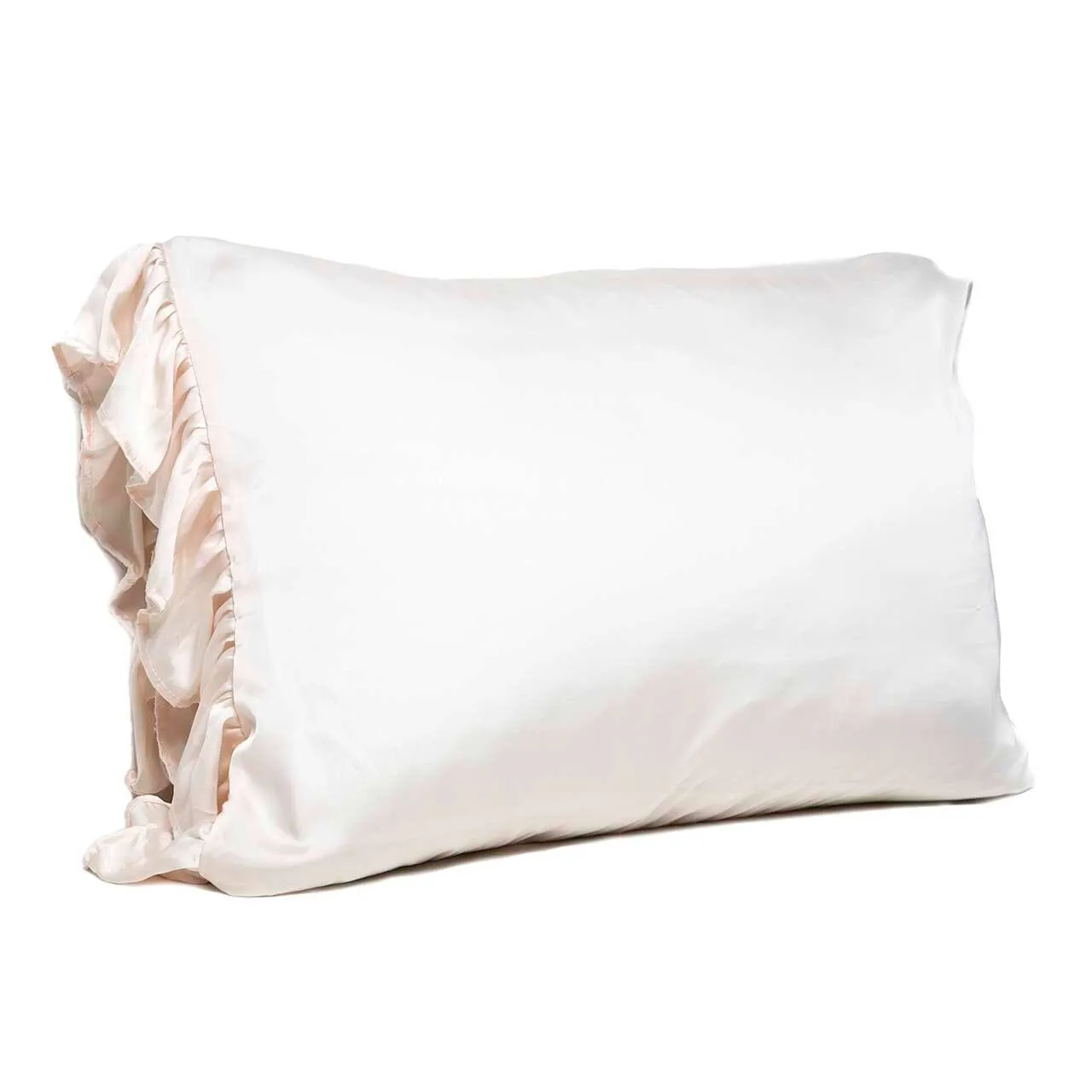 Ruffled Silky Standard Pillowcases