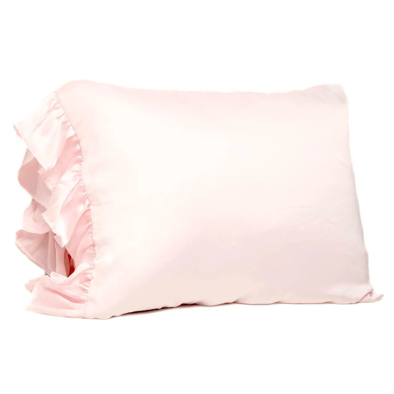 Ruffled Silky Standard Pillowcases