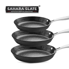 Sahara Slate® - Quality, Non-Stick Frying Pan Compete 3pc Set!