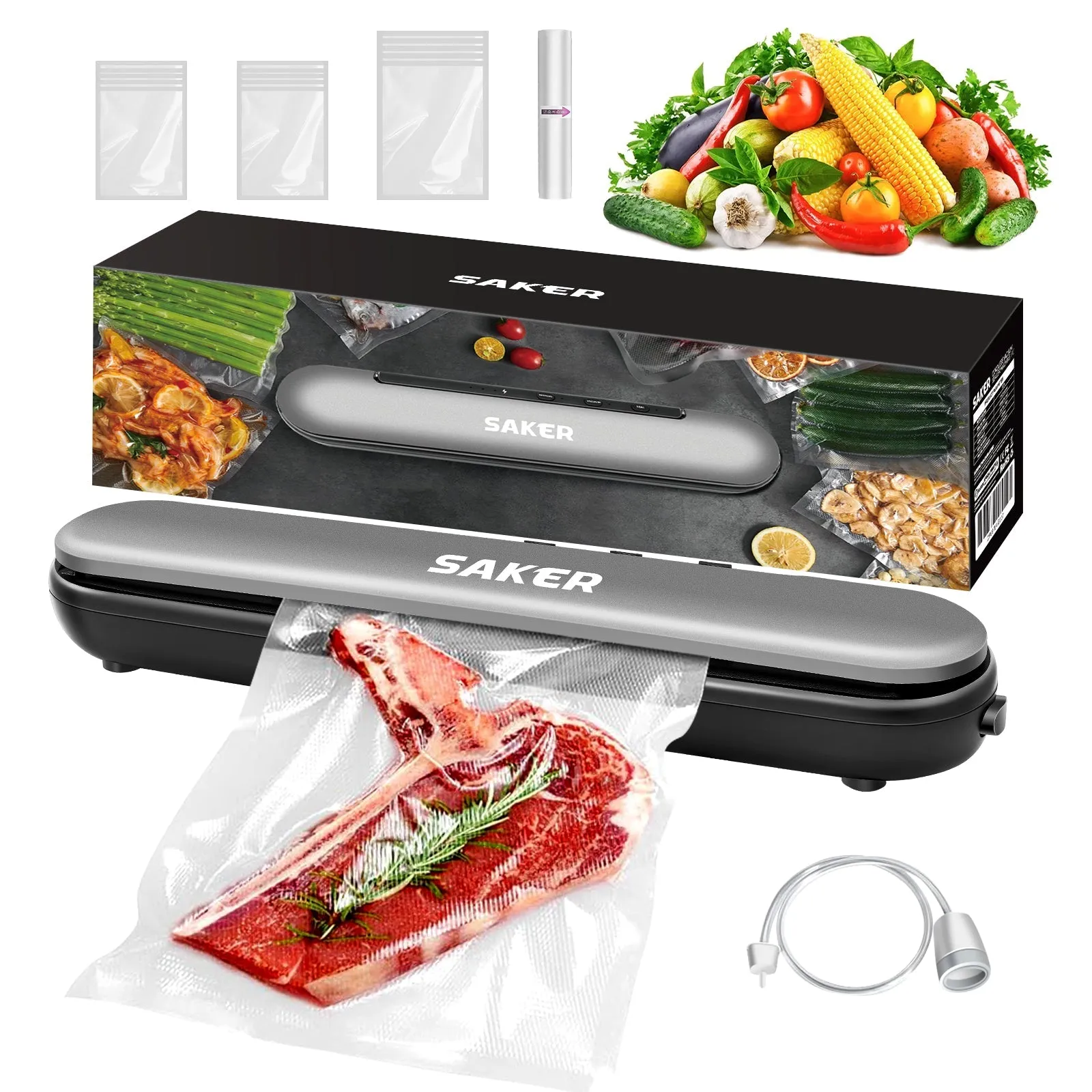 SAKER® Vacuum Sealer Machine Cordless