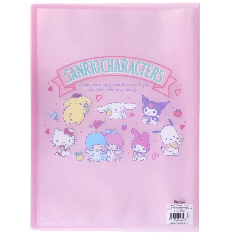 Sanrio A4 Size 40 Pockets File (Little Twin Stars, Sanrio Characters)