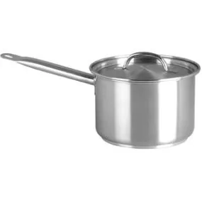 Saucepan-Stainless Steel 1.2Lt 140X80mm W/Lid