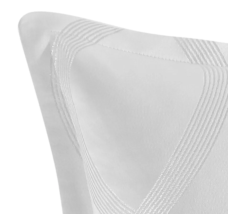 Seville European Pillowcase White