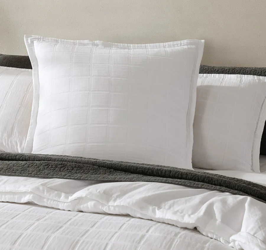 Sierra European Pillowcase White