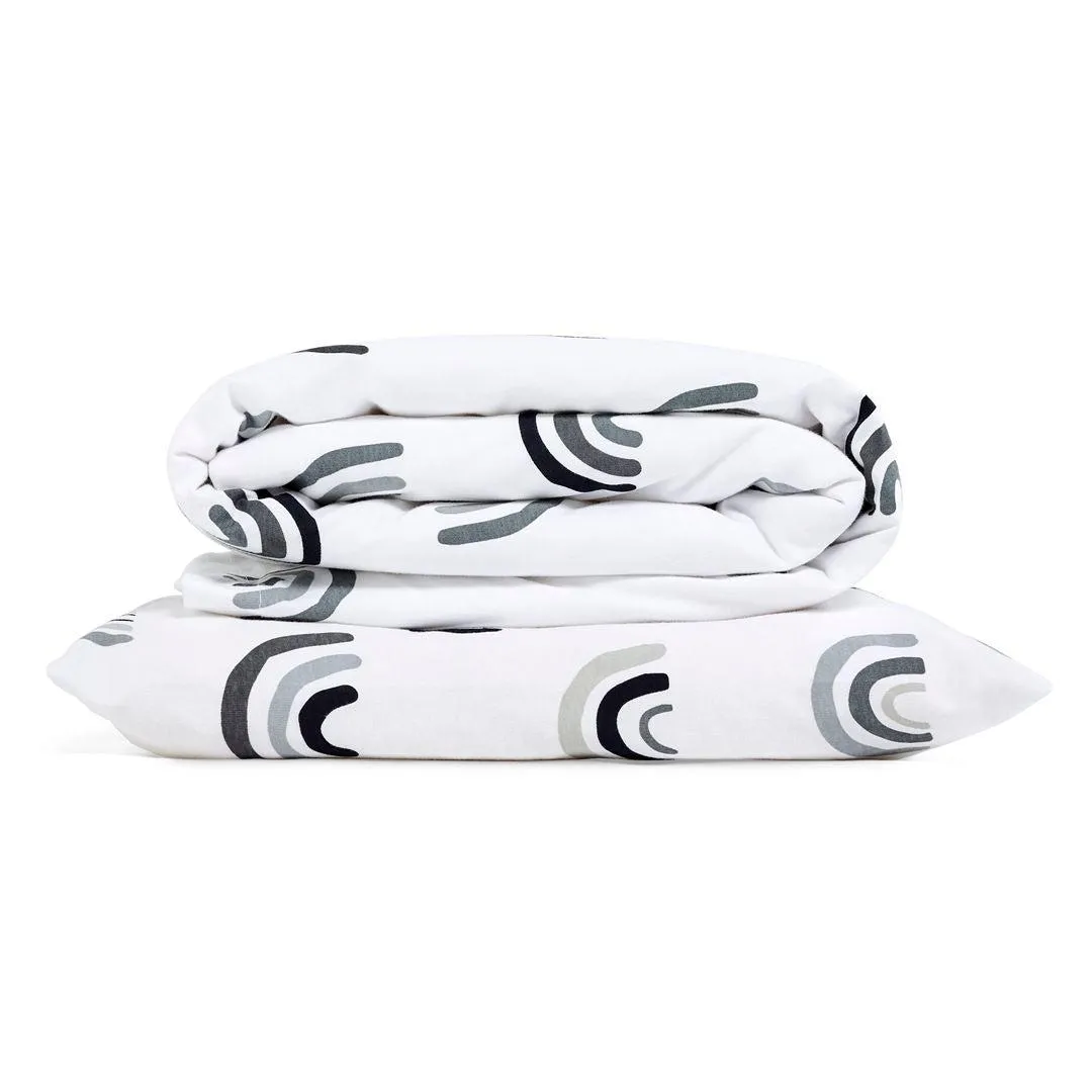 Snuz Duvet Cover & Pillowcase Set - Mono Rainbow