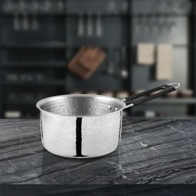 Stainless Steel Light Weight Hammered Sauce Pan