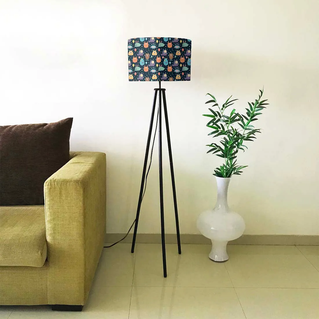 Standing Floor Lamp Tripod Lamps - Cute Monsters