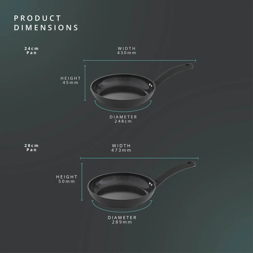 Stealth 2 Piece Frying Pan Set