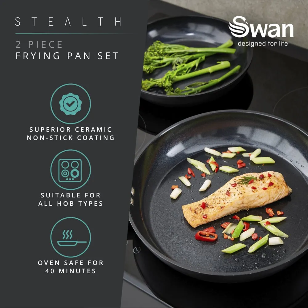 Stealth 2 Piece Frying Pan Set