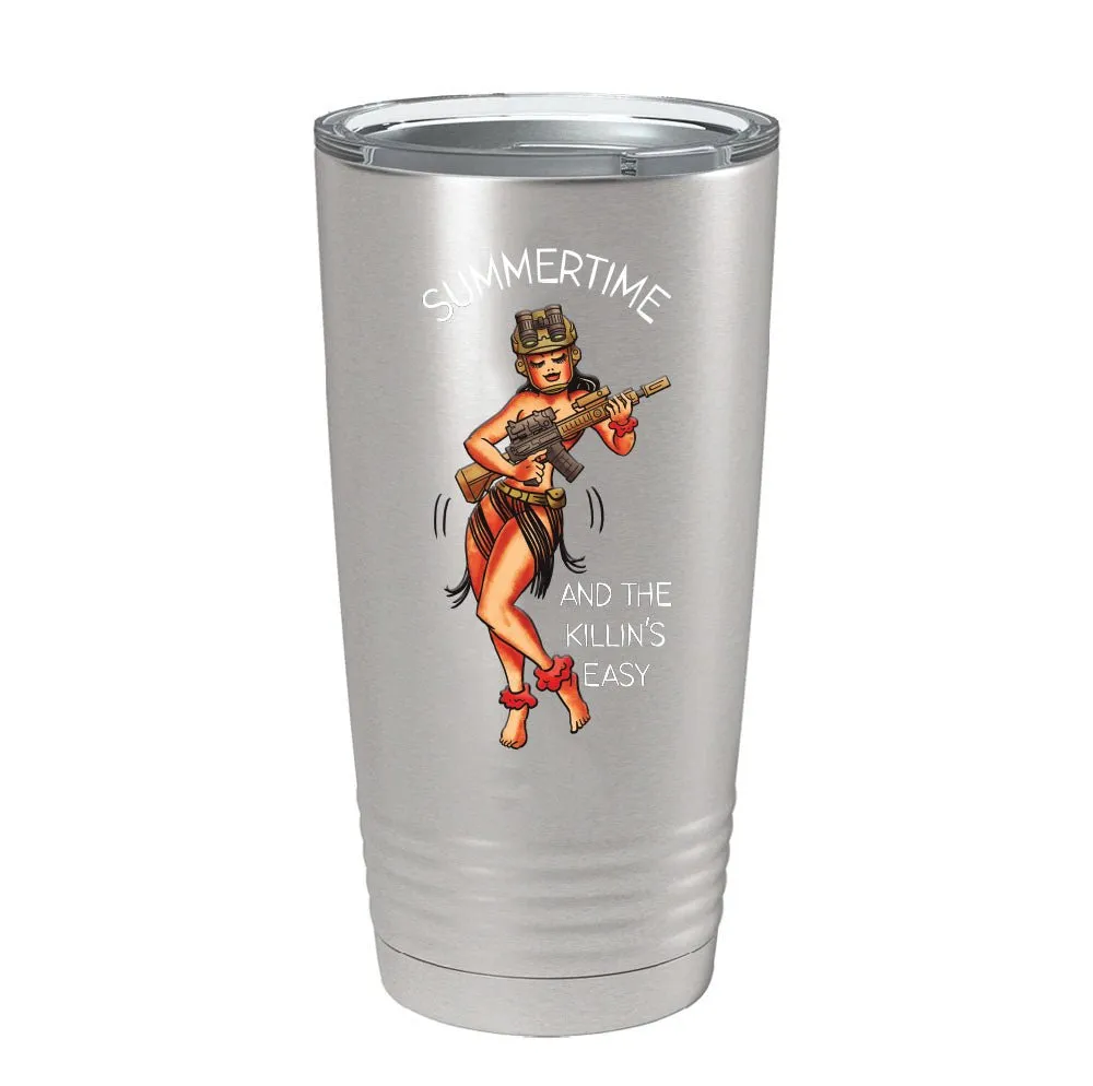 Summertime Hula Girl Tumbler