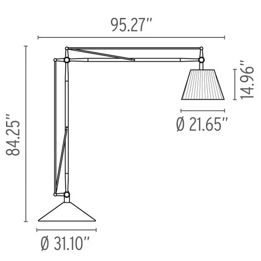 superarchimoon floor lamp | flos