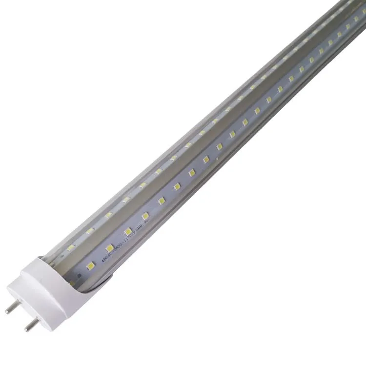 T8 LED 4 Foot Lamp 36w G13 CLEAR LENS 5,472 Lumens (2 Units) - 5 Year Warranty