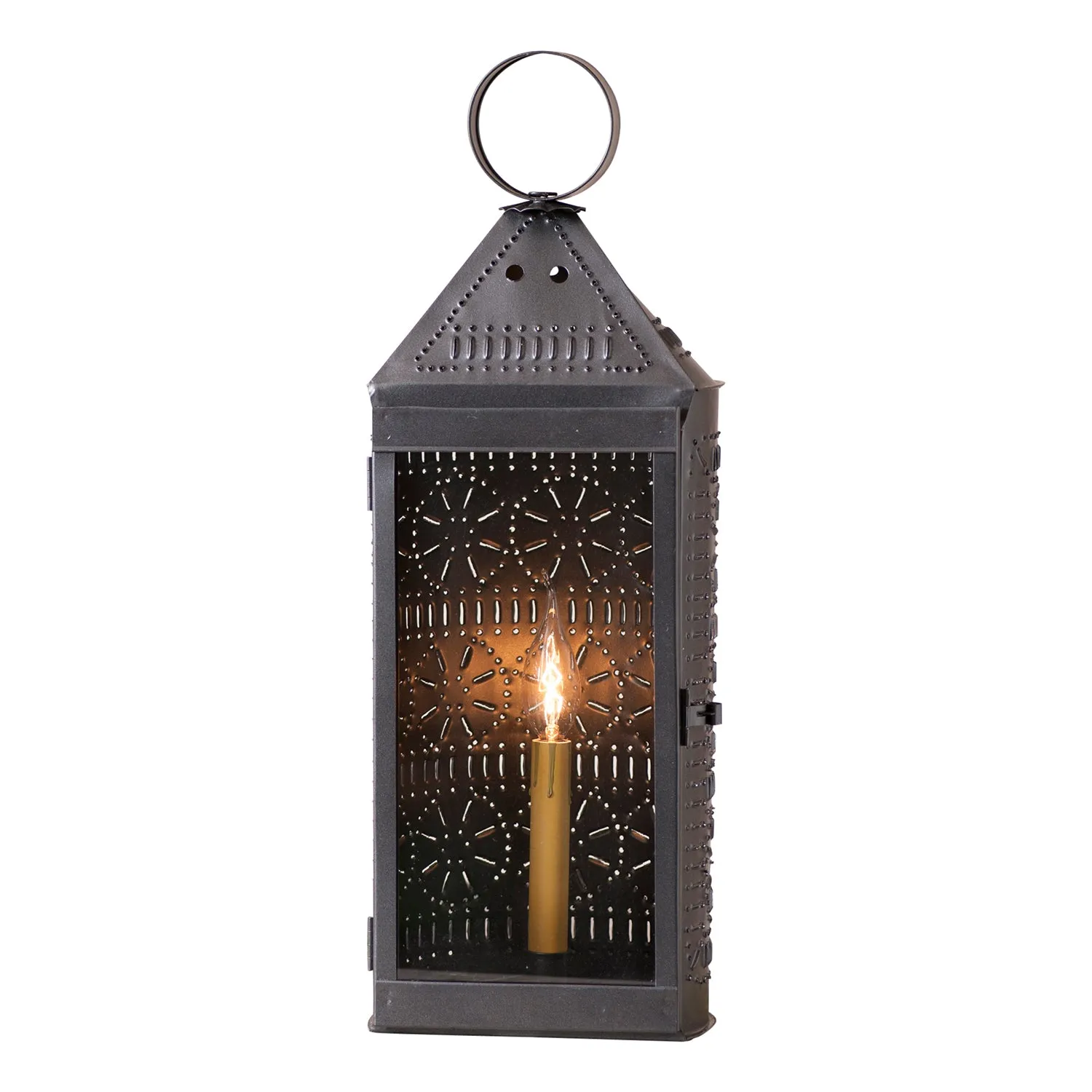 Tall Harbor Lantern in Smokey Black