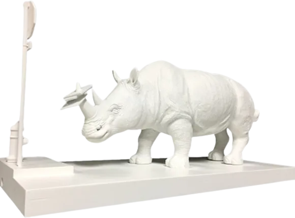 The Collector Sculpture by Josh Keyes