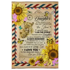 To My Daughter - From Mom  - A374 - Premium Blanket