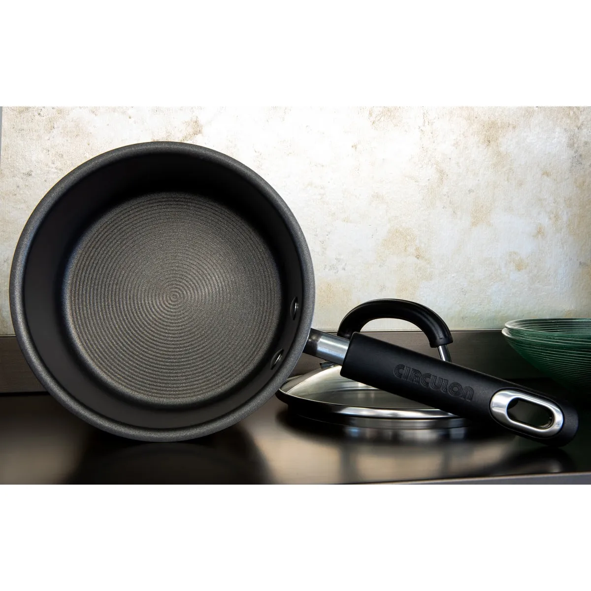 Total Stainless Steel Non-Stick Saucepan & Lid Set - 3 Pieces