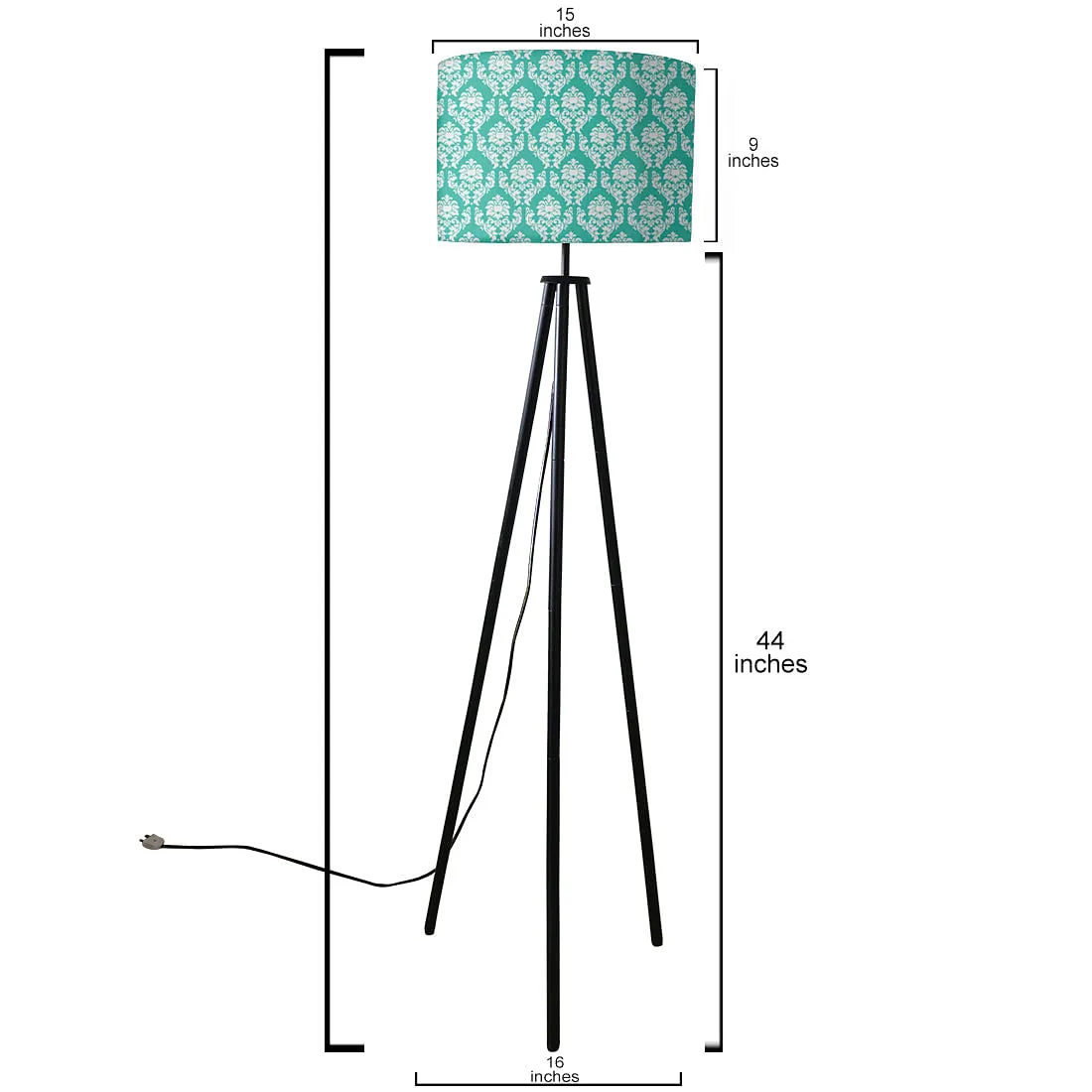 Tripod Floor Lamp Standing Light for Bedroom