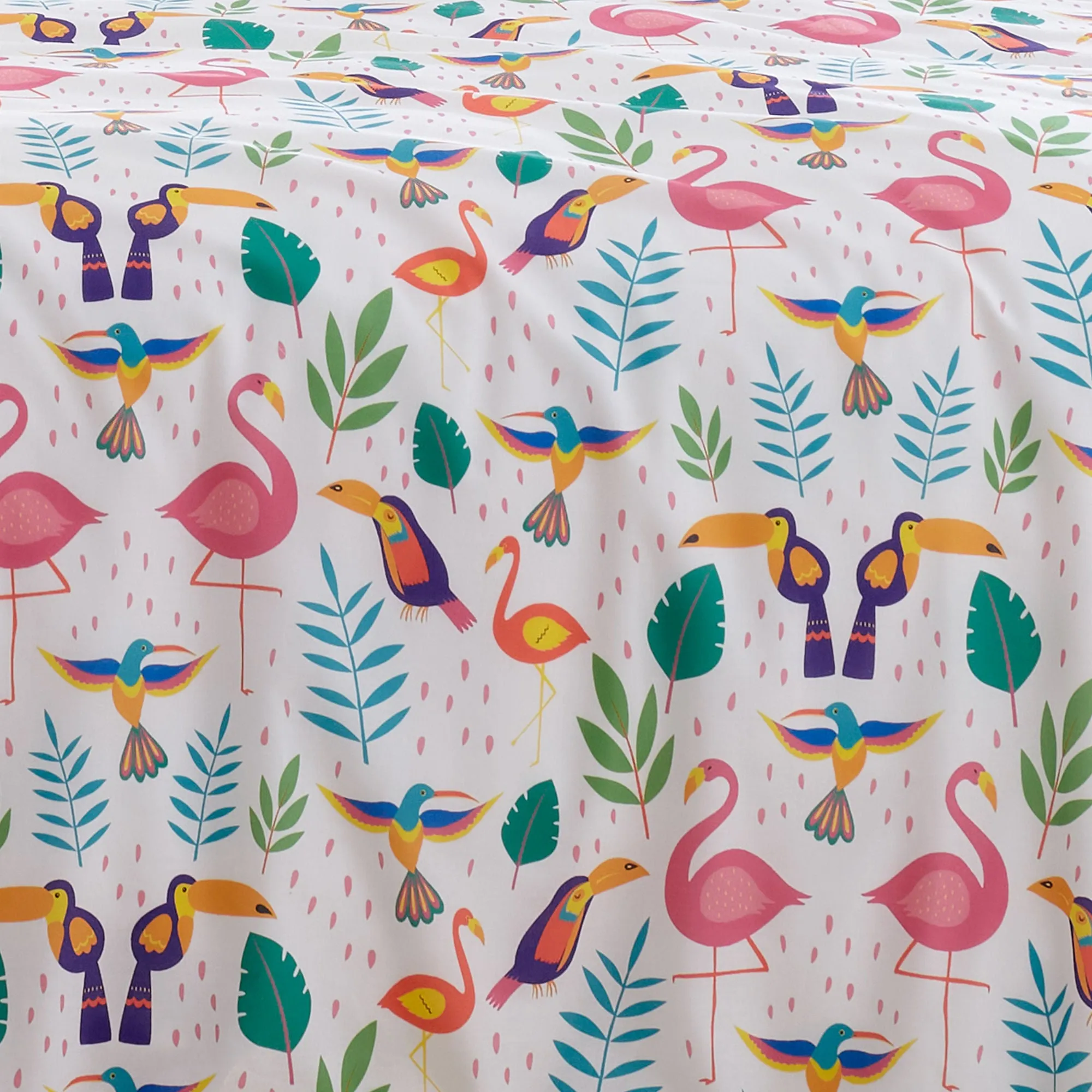 Tropical Flamingo Duvet Cover Set by Fusion in Pink