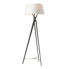 Tryst Floor Lamp in Oil Rubbed Bronze with Modern Brass Accent