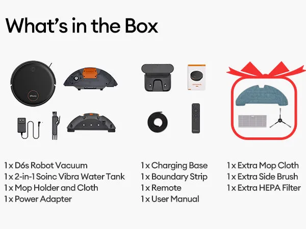 Ultenic D6s Robot Vacuum and Mop Combo