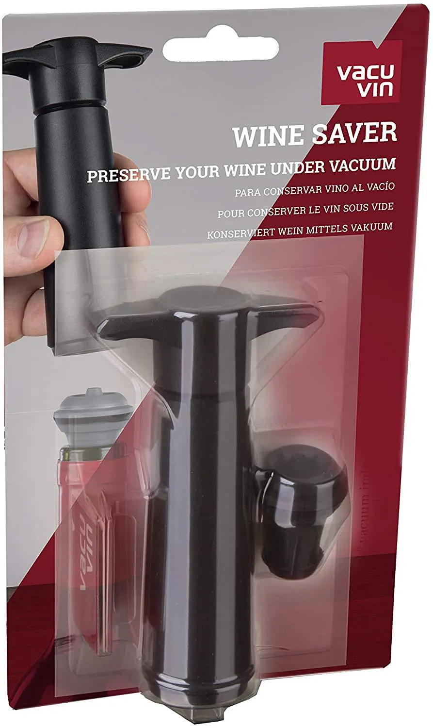 Vacu Vin | Wine Saver Pack Wine Saver Set - Black