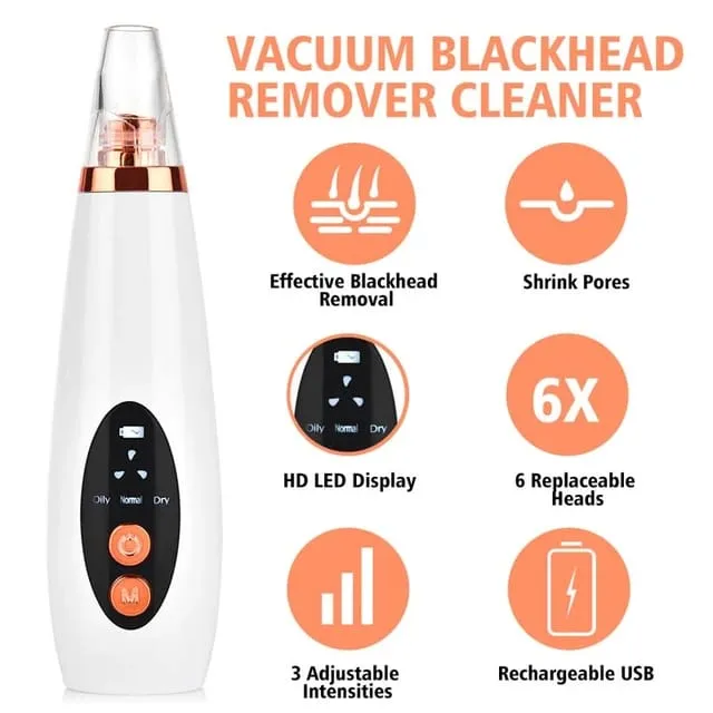 Vacuum Blackhead Pimple Remover Facial Cleaning Tool