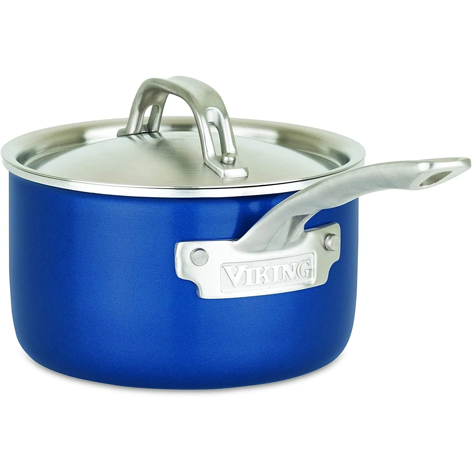 Viking 2-Ply 11pc Cookware Set, Stainless Steel Lids, Classic Blue