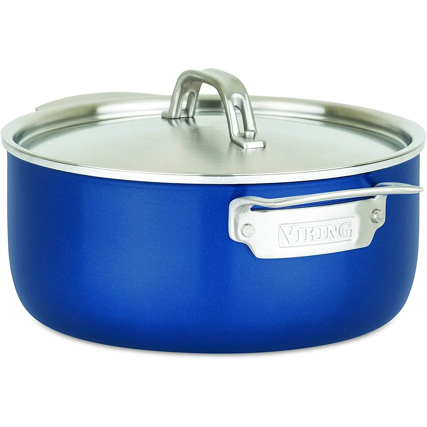 Viking 2-Ply 11pc Cookware Set, Stainless Steel Lids, Classic Blue