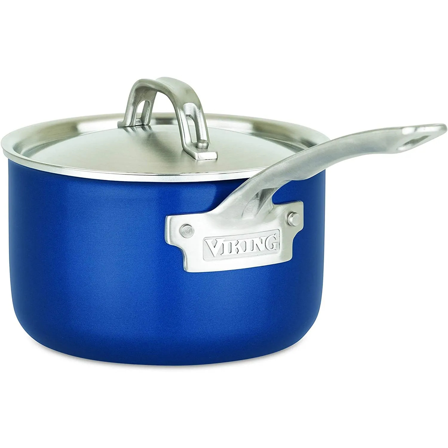 Viking 2-Ply 11pc Cookware Set, Stainless Steel Lids, Classic Blue