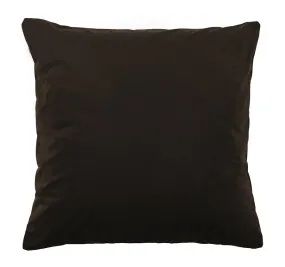 Vivid Coordinates Velvet European Pillowcase Chocolate