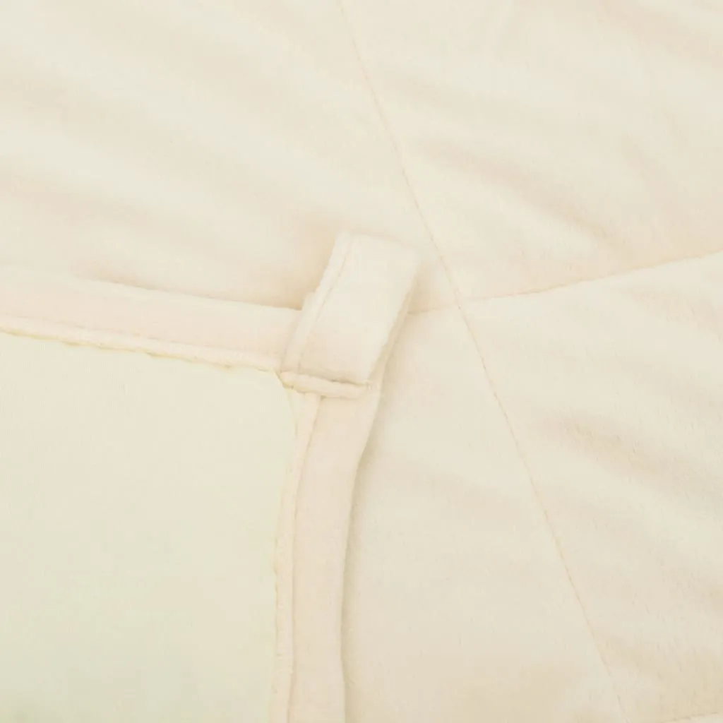 Weighted Blanket Light Cream 200x200 cm 13 kg Fabric