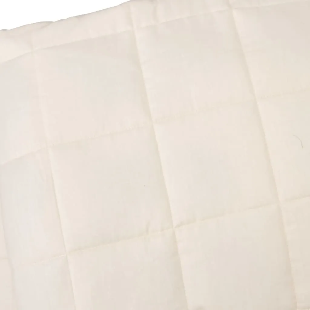 Weighted Blanket Light Cream 200x225 cm 13 kg Fabric