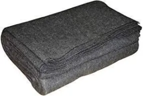 WINSTON HOME Wool Relief Blanket for Heavy Winter Single Bed for Donation - Pack of 4 (Full Size, Grey)