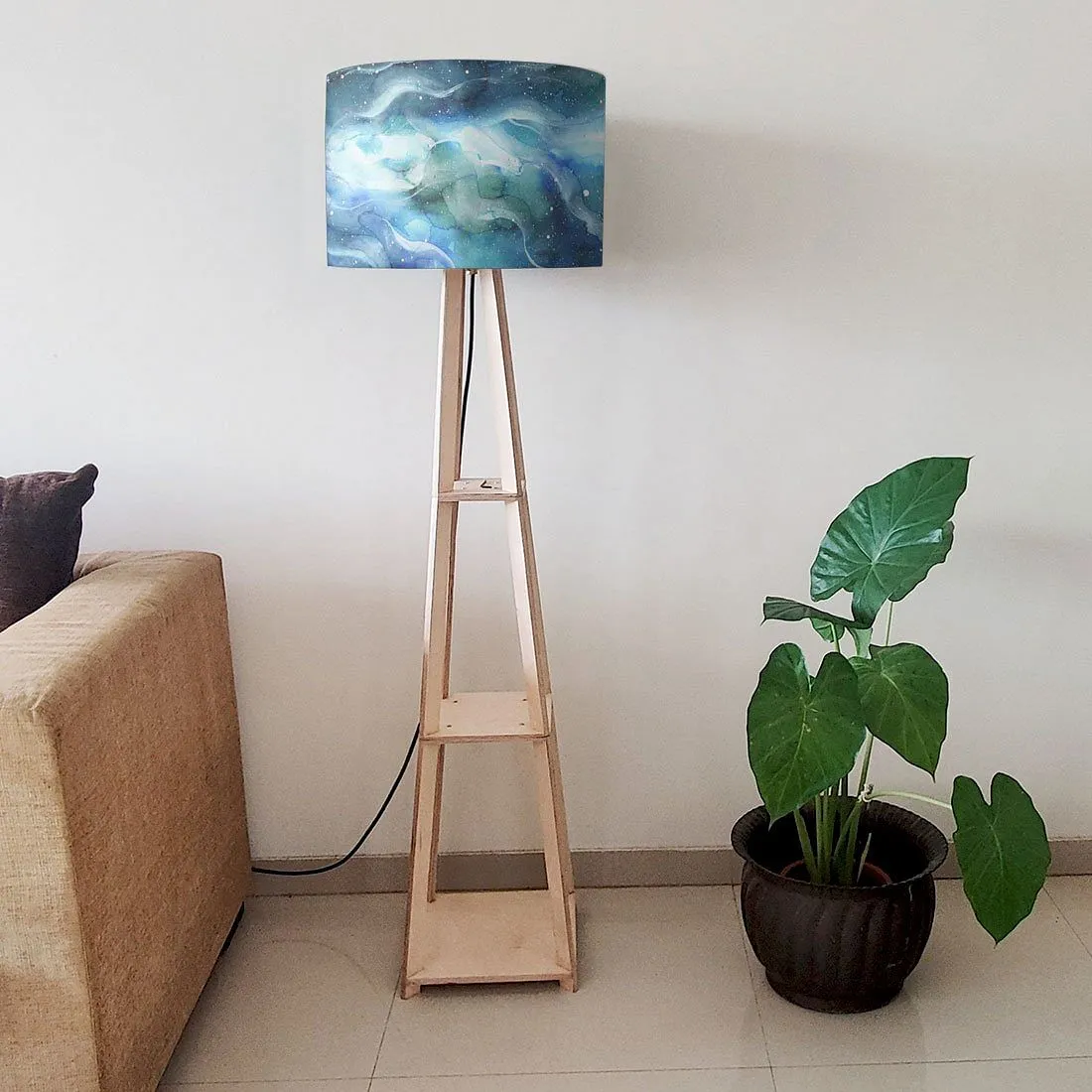 Wooden Floor Lamp Stand Only for Bedside Light - Space