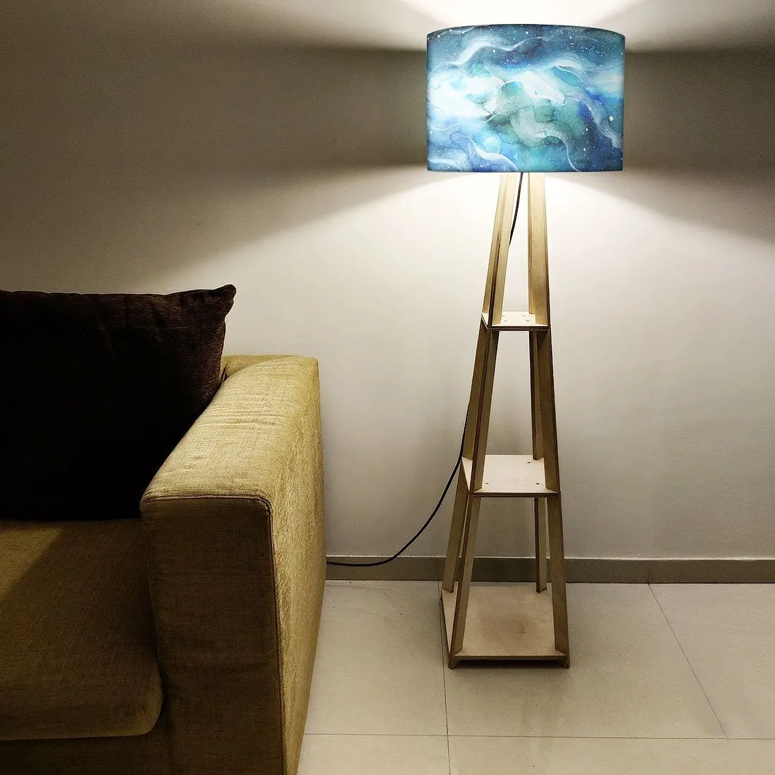 Wooden Floor Lamp Stand Only for Bedside Light - Space