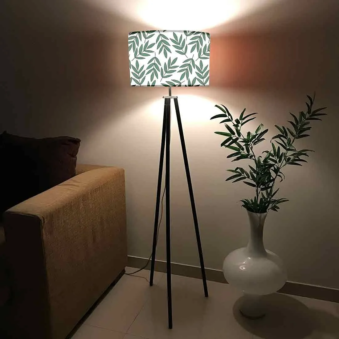 Wooden Floor Lamp Standing Light for Bedside Light