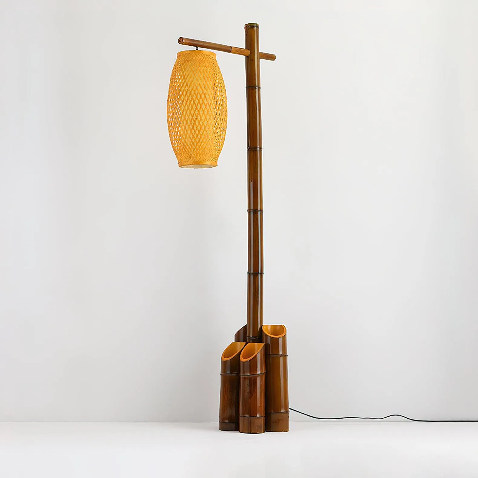 Zen Bamboo Tube Floor Lamp