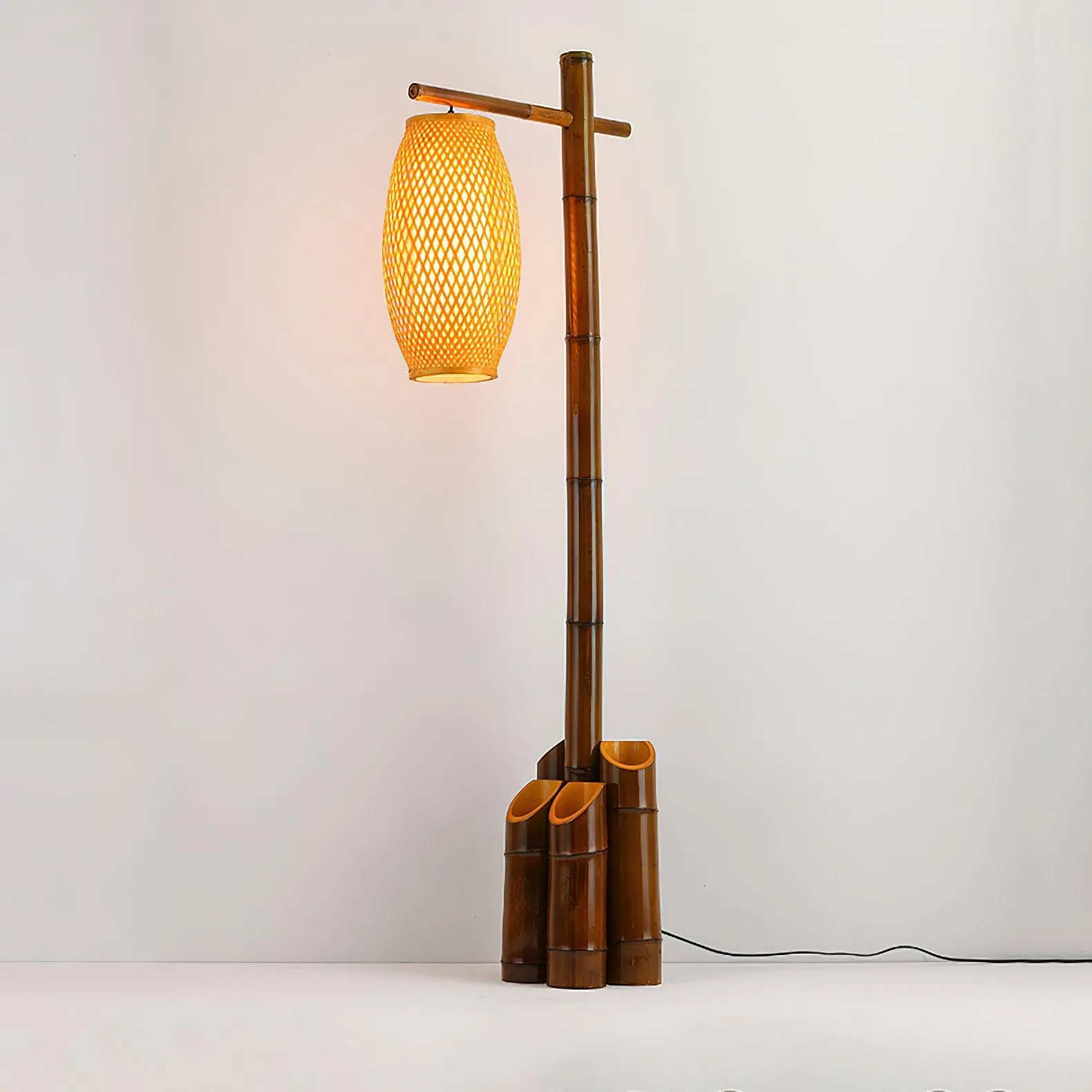 Zen Bamboo Tube Floor Lamp