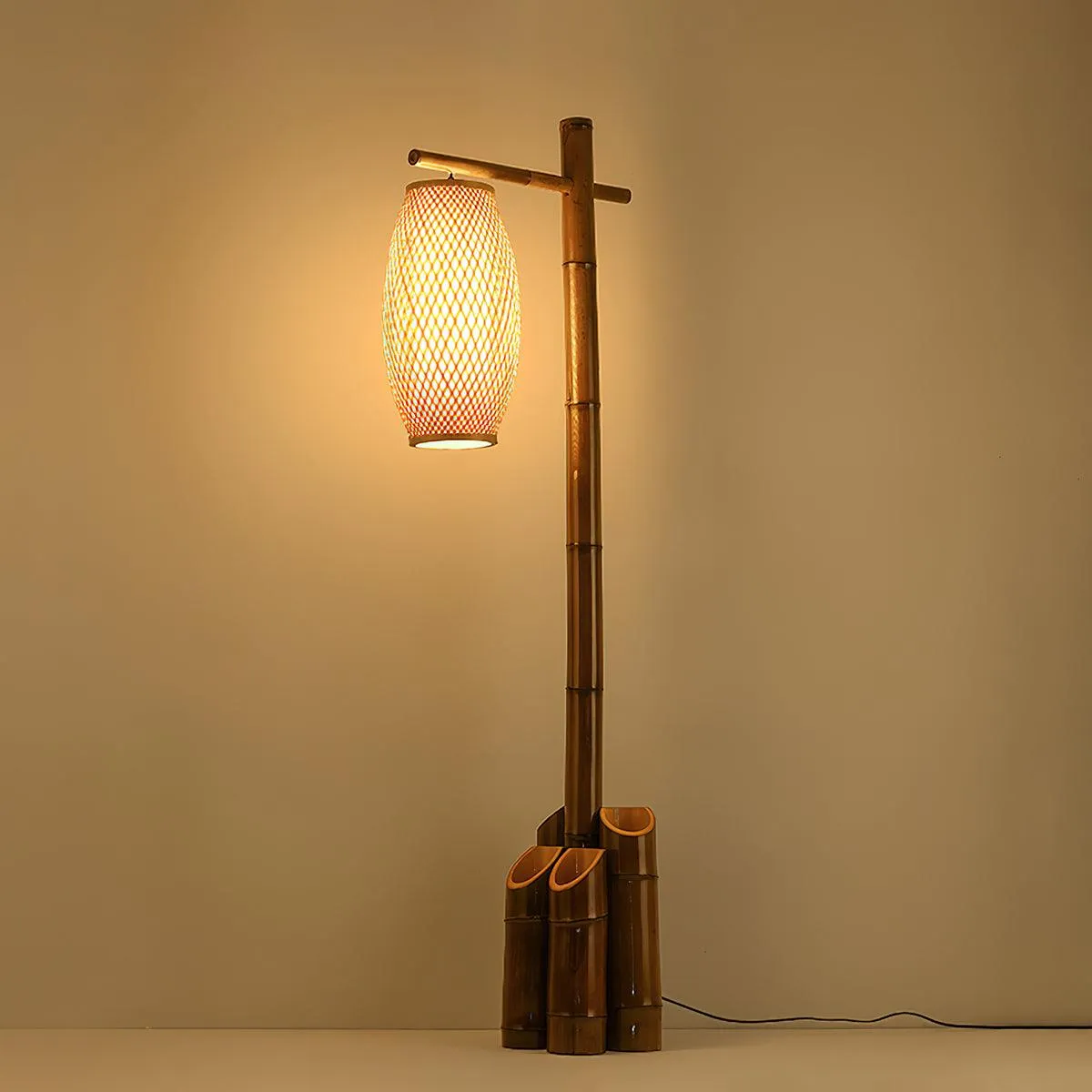 Zen Bamboo Tube Floor Lamp